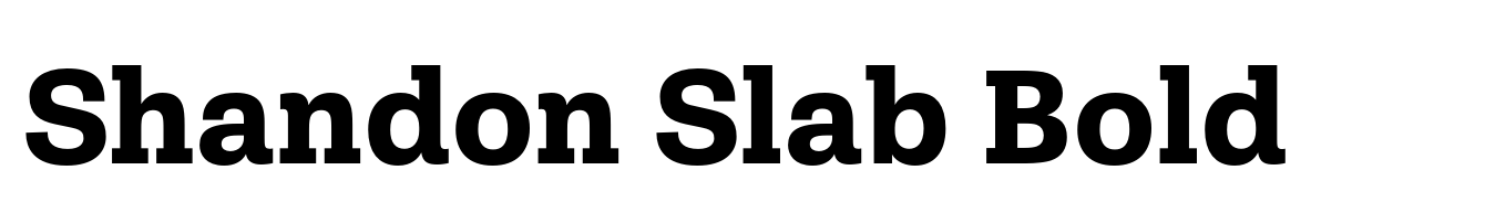 Shandon Slab Bold